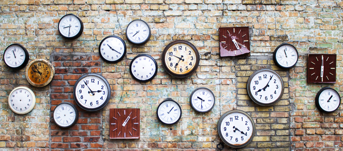 clocks on wall timeframe for rehab